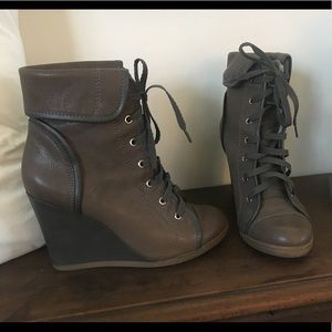 BCBG Sport Lace Up Wedges